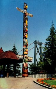 Canada Vancouver Stanley Park Prospect Point Indian Totem Pole 1959