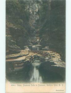 Unused Pre-1907 DIAMOND FALLS WATERFALL Watkins Glen New York NY Q1637