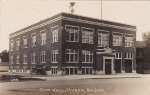 South Dakota Huron City Hall 1921 Real Photo sk138