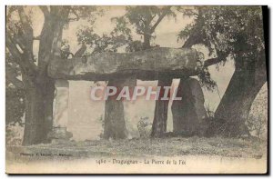 Postcard Old Megalith Dolmen Draguignan Stone of Fee