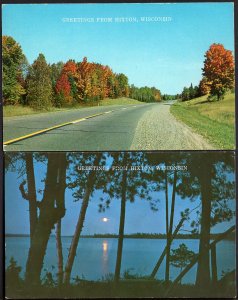 (2) Wisconsin HIXTON Greetings from - Chrome