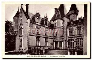 Malesherbes Old Postcard Chateau de Rouville