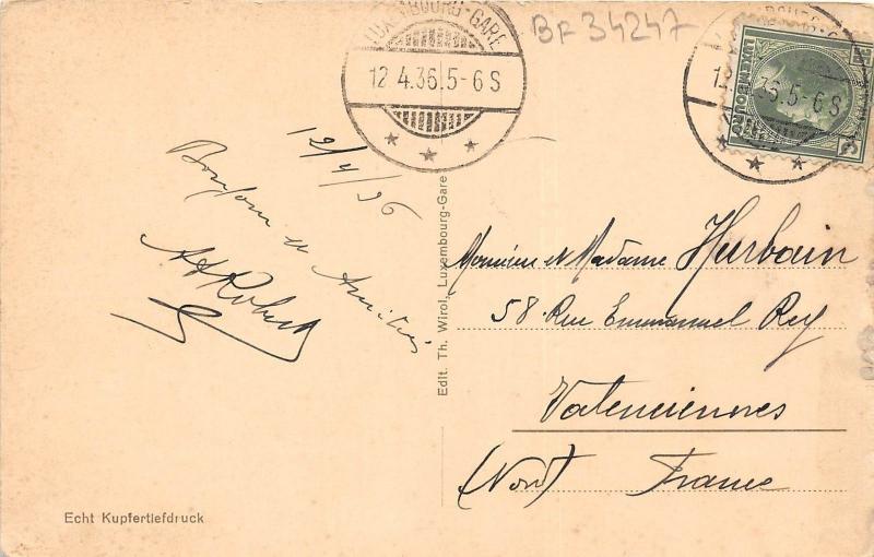 BF34247 luxembourg les tours du rham   front/back scan