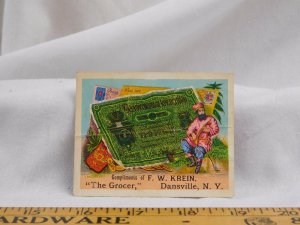 Russian Currency Postal Cover Man Musical Instrument F.W Krein Grocer F42