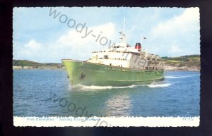 f2314 - Townsend Ferry - Free Enterprise leaving Dover Harbour - postcard