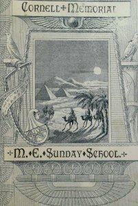 1881 Cornell Memorial M.E. Sunday School 2nd Ave, New York Victorian Card F77