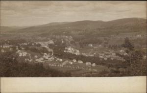 Lisbon NH Birdseye View c1905 RPPC Photographers Add-on Adv on Back