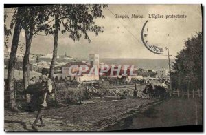 Old Postcard Tangier Morocco Protestant Church