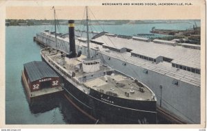 JACKSONVILLE , Florida ,1900-10s ; Merchants & Marines docks