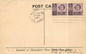 DONCASTER, Australia FIRST FIELD POST OFFICE~Eastern Golf Links MAILMEN~VAN 1947