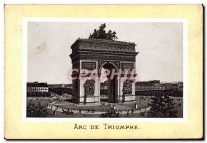 Old Postcard Paris Arc De Triomphe