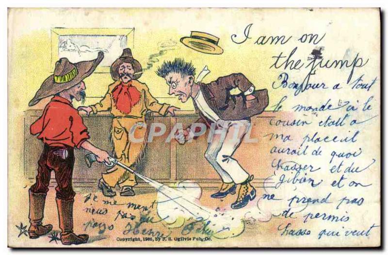 Postcard Old Wild West Cowboy