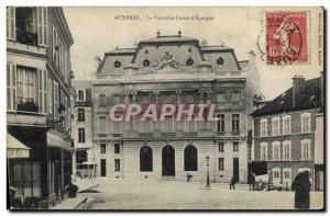 Old Postcard Bank Auxerre The new Caisse d & # 39Epargne
