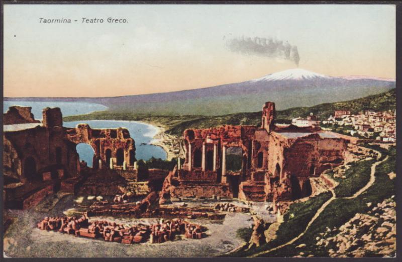 Teatro Greco,Taormina,Italy Postcard