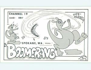 comic - QSL HAM RADIO CARD Spokane Washington WA t0709