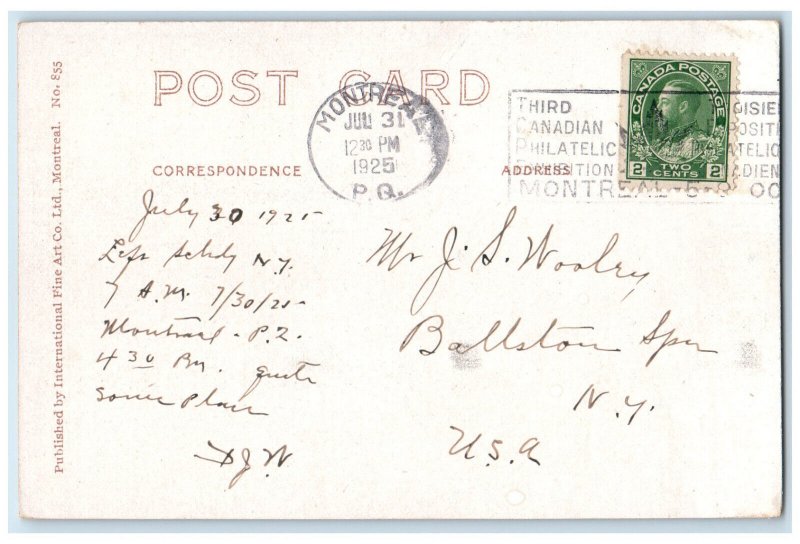 1925 St. Sulpice Seminary Founded About 1657 Montreal Quebec Canada Postcard