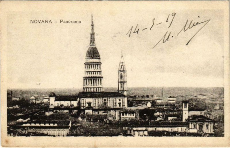 CPA Novara Panorama ITALY (801488)