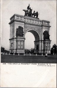 The Arch At Prospect Park Brooklyn New York City Vintage Postcard C054