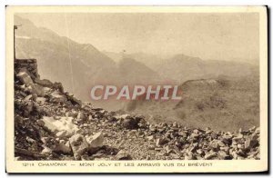 Old Postcard Chamonix Mont Joly And Arravis Views From Brevent