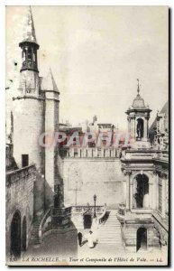 Old Postcard La Rochelle Campanile Tower and the City Hall