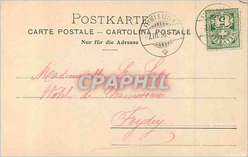 Old Postcard Eiger Monch und Jungfrau