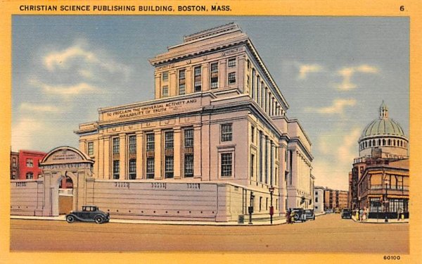 Christian Science Publishing Building Boston, Massachusetts Postcard