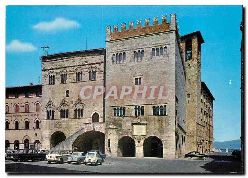 Postcard Modern Todi Palazzi e del Capitano del Popolo (sec. XII-XIII)