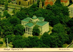 North Carolina Raleigh Aerial View Of Capitol Building