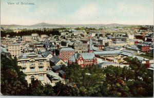 Brisbane Australia Birdseye Unused Coloured Shell Series Postcard E69