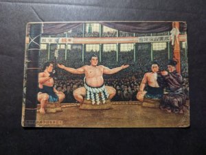 Mint Japan PPC Sumo Wrestler Wrestling