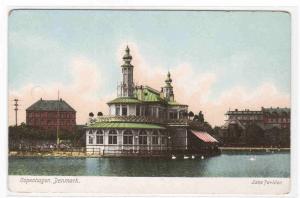 Lake Pavilion Kobenhavn Copenhagen Denmark 1905c postcard