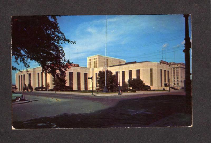 TX View Coliseum and Music Hall Houston Texas Postcard