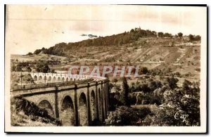 Old Postcard General view of Sancerre in St Satur and Viaduct