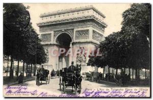 Paris - 8 - L & # Triumph 39Arc Old Postcard