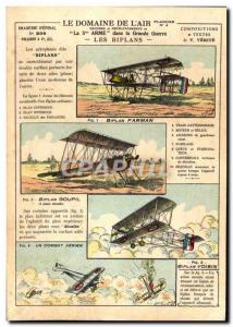 Postcard Modern Jet Aviation Field of & # 39air Farman biplane Voisin Goupil