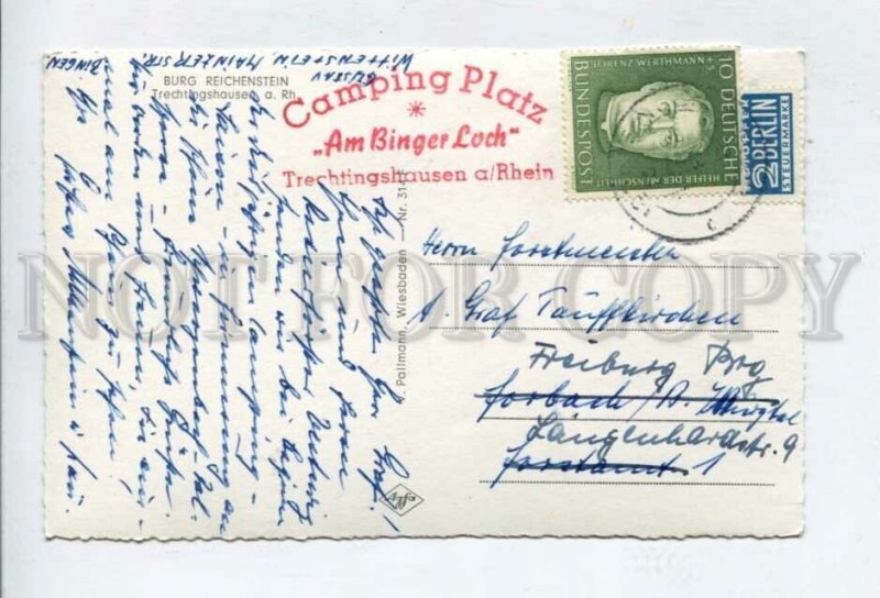 426453 GERMANY Burg Reichenstein Vintage RPPC w/ Berlin label