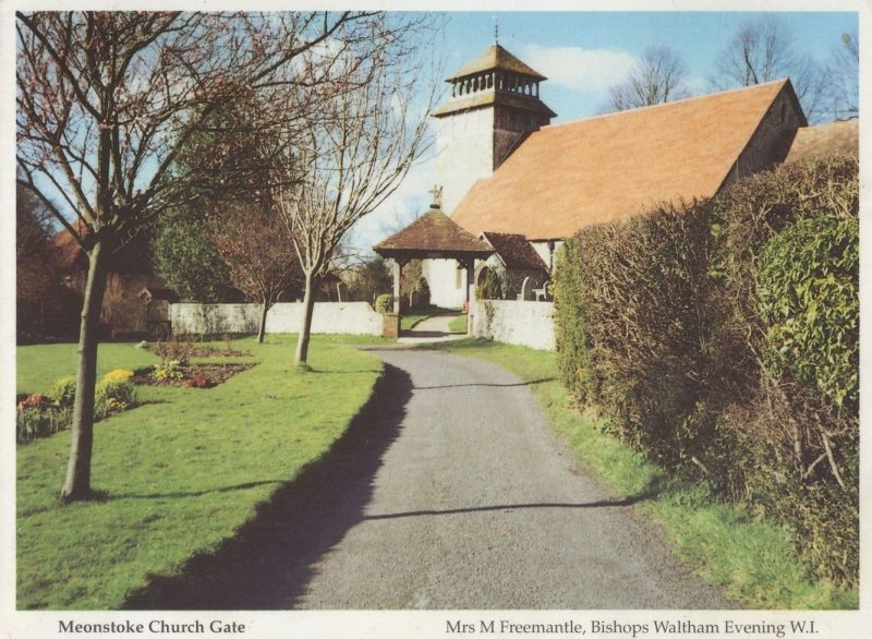 Meonstake Church Gate Hampshire Postcard