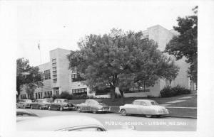 Lisbon North Dakota Public School Real Photo Antique Postcard K82221