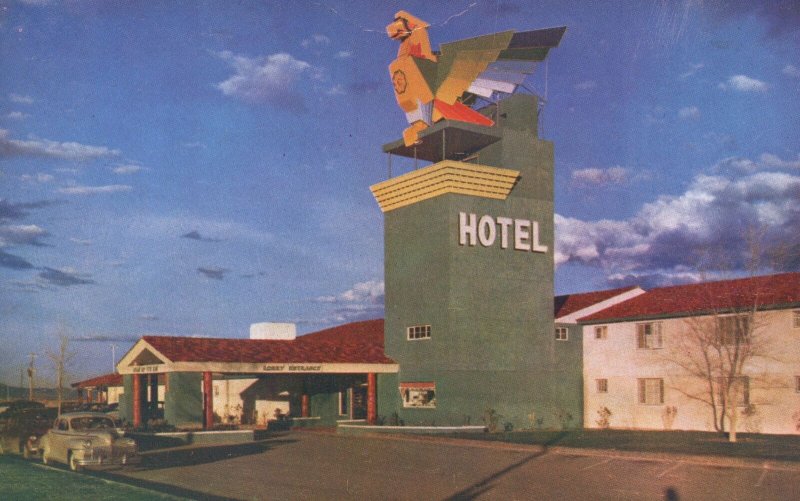 Vintage Postcard The New Thunderbird Hotel Desert Modern Comfort Las Vegas NV
