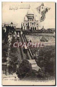 Old Postcard Paris Sacre Coeur Basilica in Montmartre ended of the Sacred Hea...