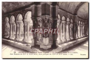 Old Postcard Arles La Cathedrale Sainte Trophine The cloister