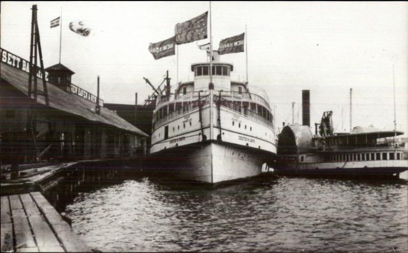 Maine? Steamer Steamship Chester Chapin c1940s Real Photo Postcard