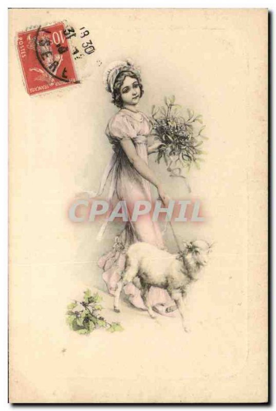 Old Postcard Fantaisie Mouton