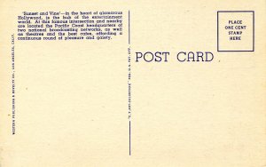 CA - Hollywood. Vine St looking North from Sunset Blvd