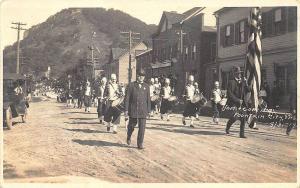 Fountain City WI Homecoming Old Cars 8-31-1919 Music Band RPPC Postcard