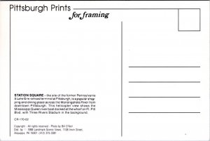 Postcard PA Pittsburgh - Station Square 1988