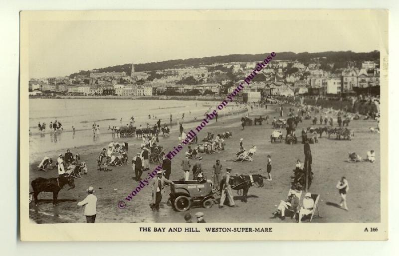 tp1576 - Bay & Sands , Weston-Super-Mare , Somerset - postcard