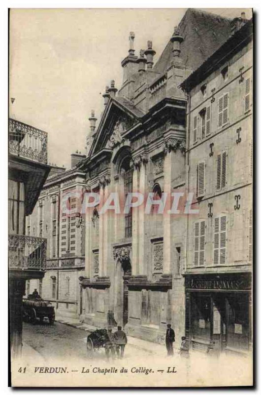 Old Postcard Verdun College Chapel