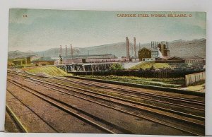 Bellaire Ohio Carnegie Steel Works Postcard H3