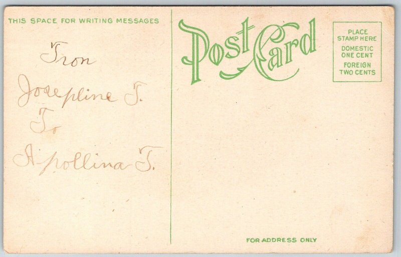 Amsterdam Holland Netherlands c1910 Postcard Canal Boat